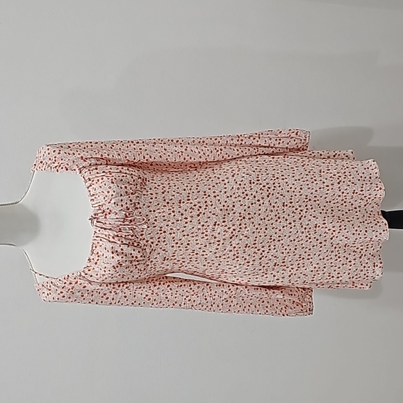 Cotton Candy LA pink floral summer dress, Size M open tie back pink red - Picture 2 of 13